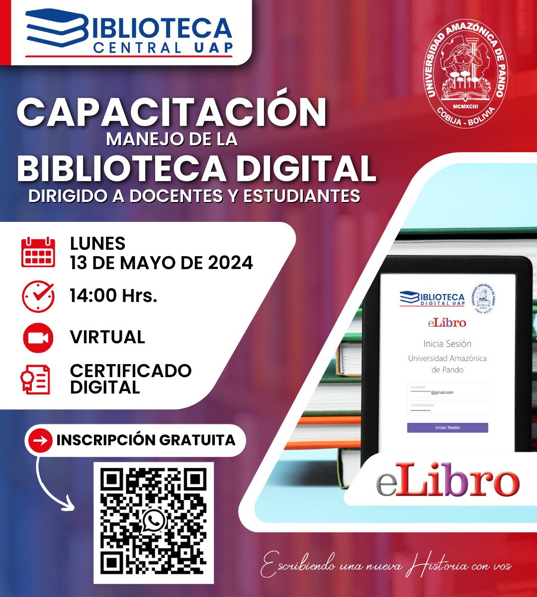 CAPACITACIÓN - MANEJO DE LA BIBLIOTECA DIGITAL (UNIDAD DESCONCENTRADA)